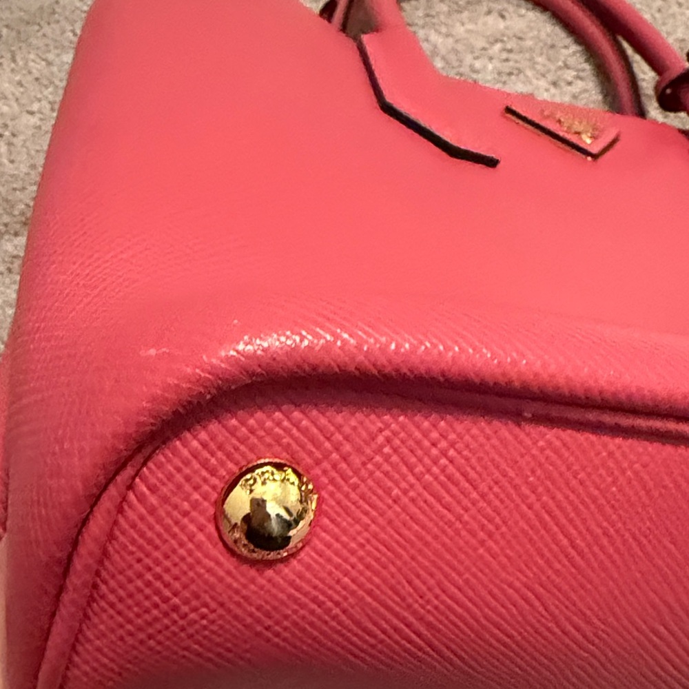 Pink Prada Staffiano Cuir in Tamaris (pink) Leather Tote - Picture 4 of 16